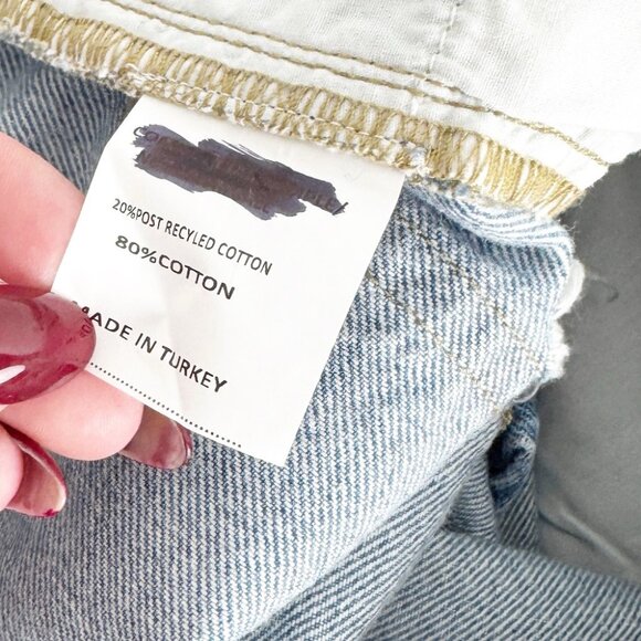 NWT Frame Atelier Shredded High 'n Tight Straight Leg Jeans In Utopia Shred - Picture 11 of 11